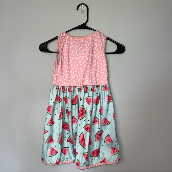 Boutique Watermelon Kids Dress with Pockets - Picture 4 of 4